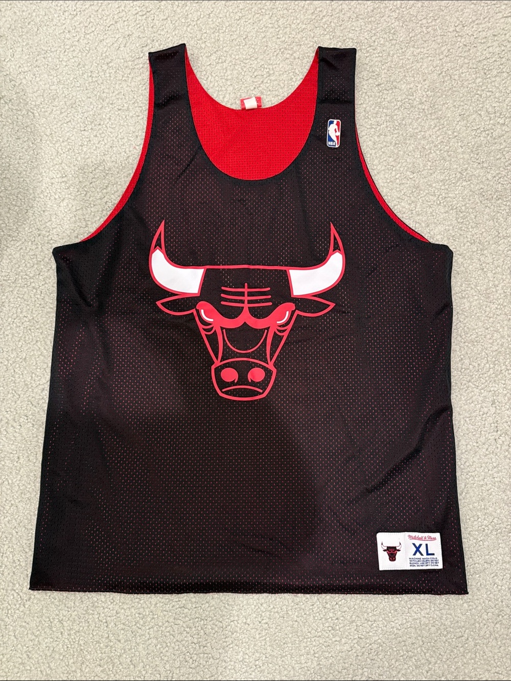 Mitchell & Ness NBA Chicago Bulls Black Mesh reversible basketball jersey